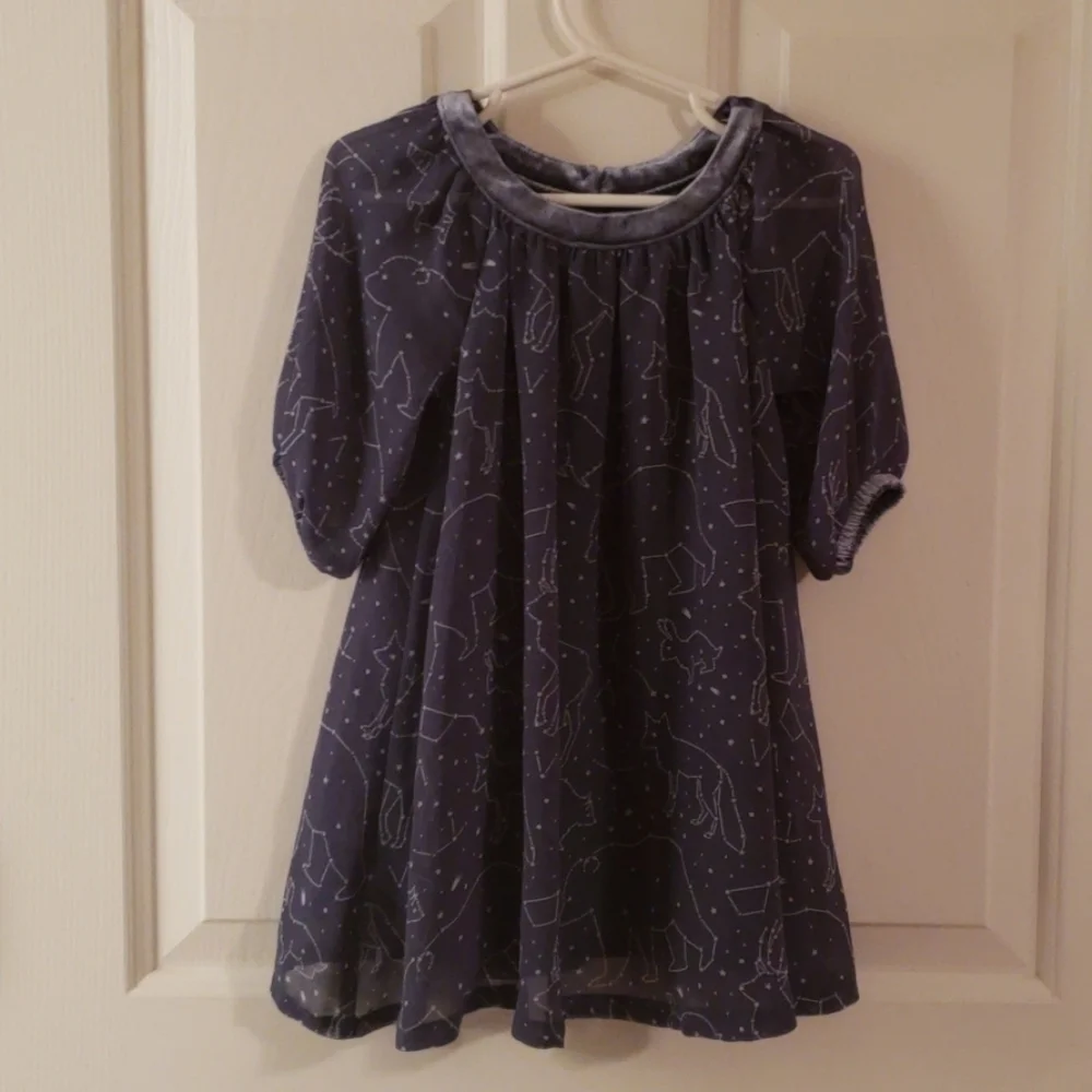 OSHKOSH Blue/White Animal Dress